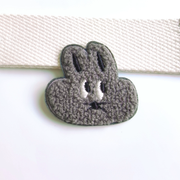 Embroidered Patches Custom Iron-On Name Tag, Set of 2 Rabbits